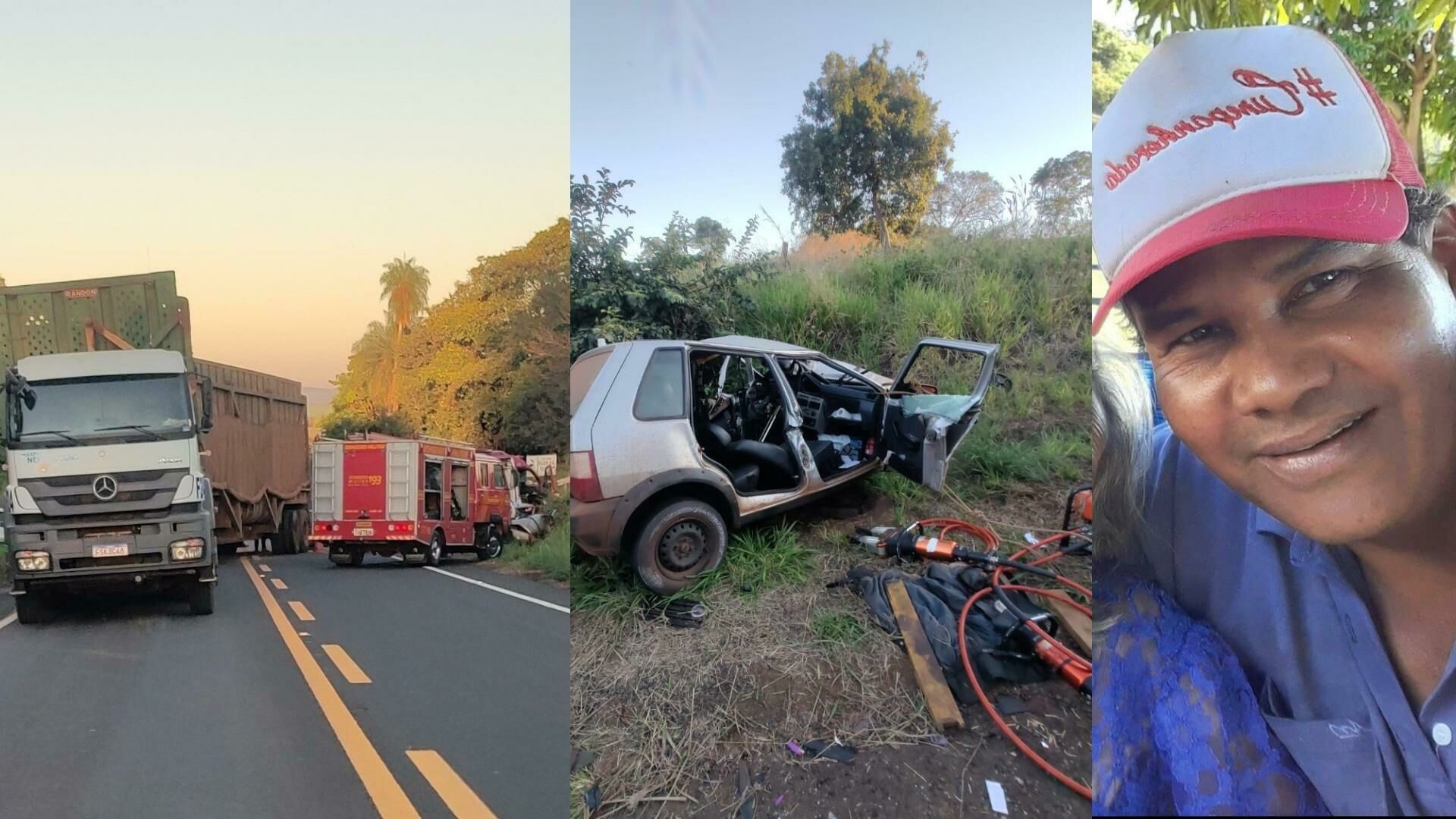 Imagem de compartilhamento para o artigo Identificado condutor do Fiat Uno, que morreu em grave acidente na MS-223, em Costa Rica da MS Todo dia